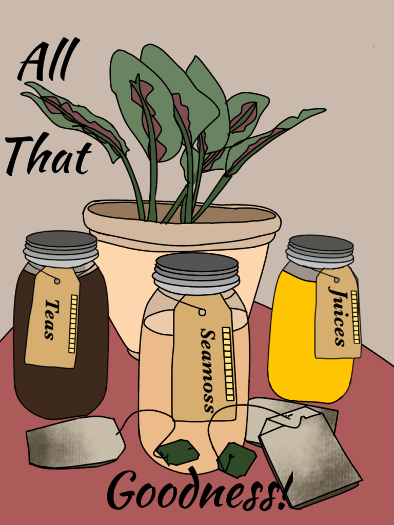 logo with teas and moss